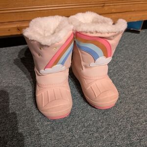 Cat & Jack Pink Rainbow Kids Boots